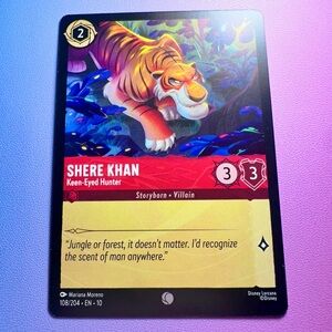 shere khan [jungle book] - 108/204 (common) — lorcana: whispers in the well